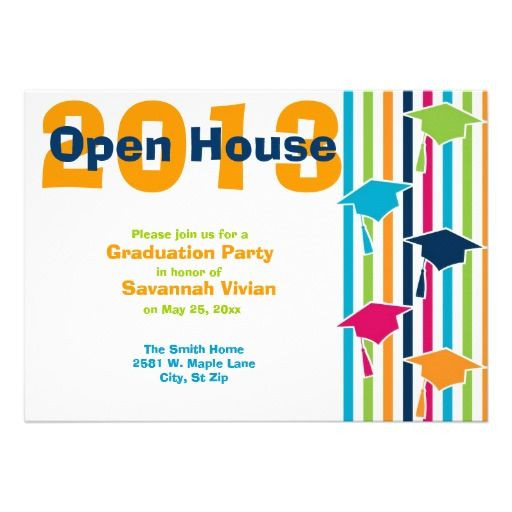 Graduation Open House Party Ideas
 Graduation Party Open House Invitations