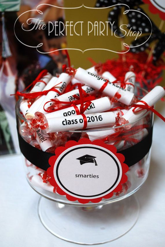 Graduation Party Favor Ideas
 Class of 2016 Graduation Party Smarties Diploma Candy