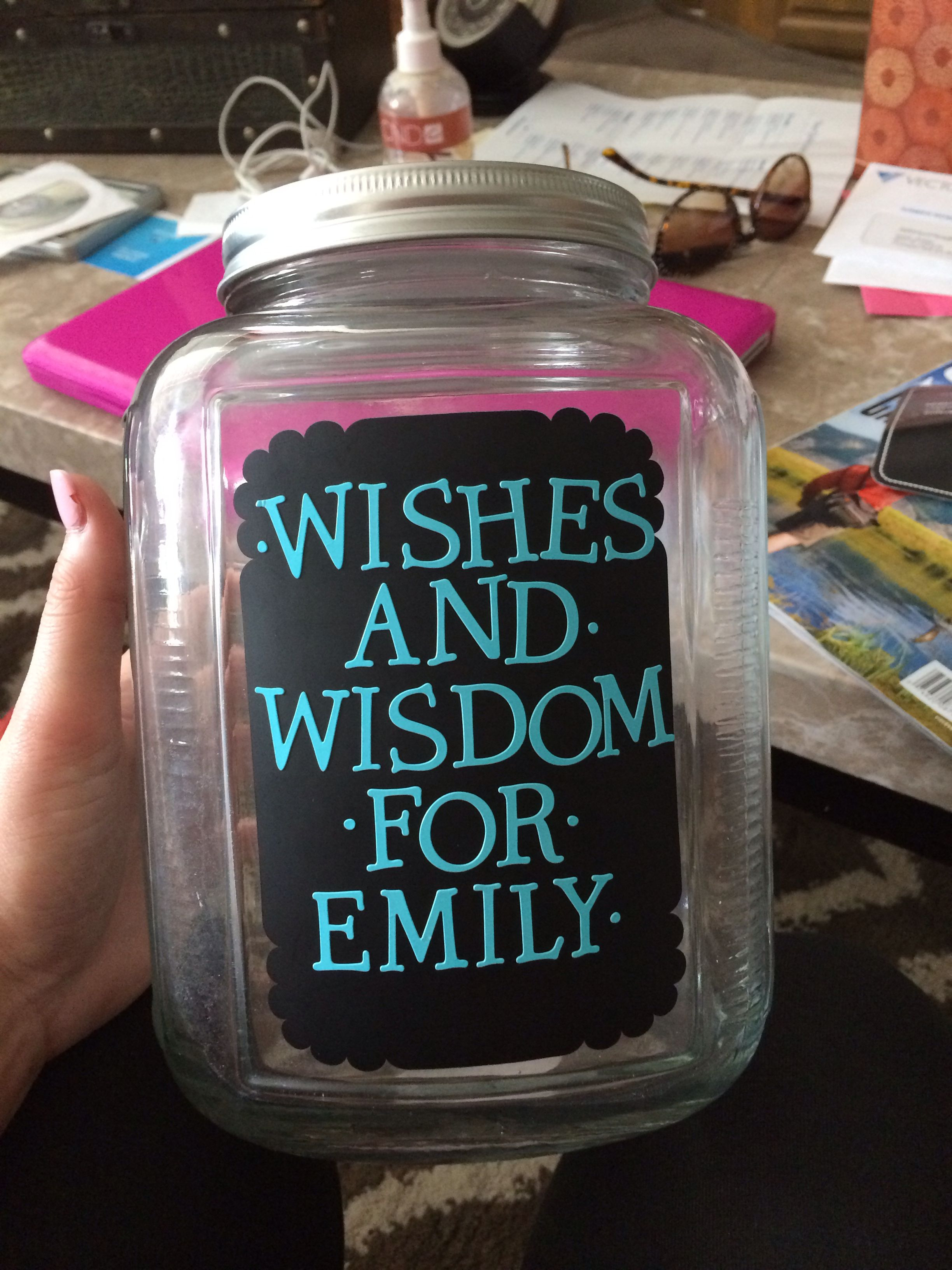 Graduation Party Ideas For College Students
 Wishes and wisdom Jar for graduation parties