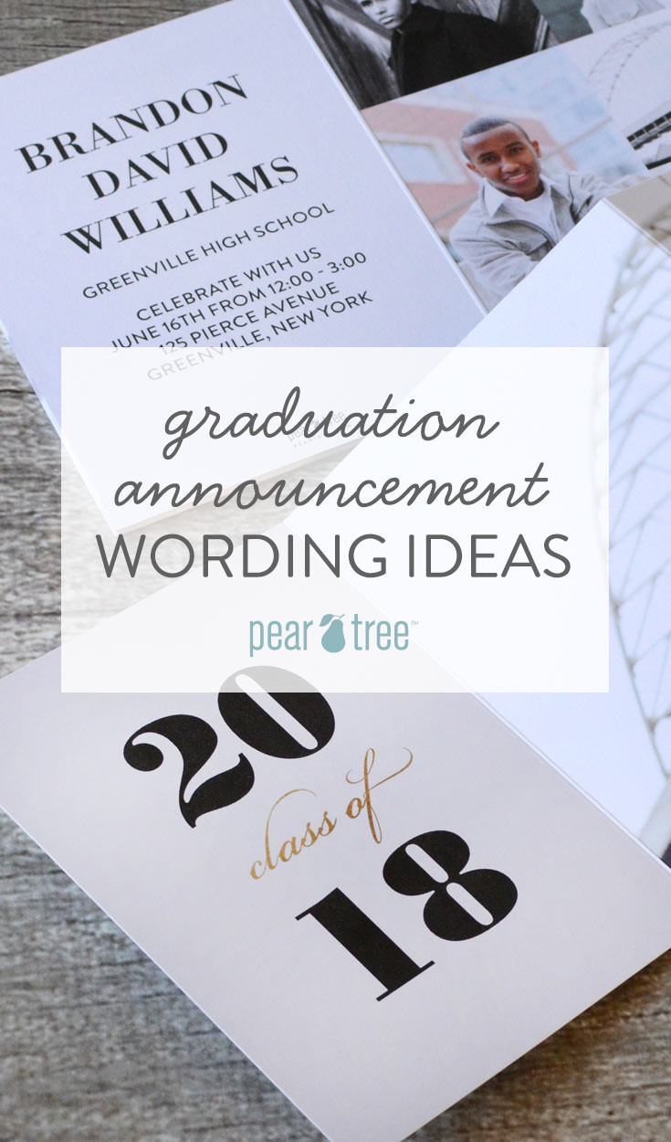 Graduation Party Invitations Ideas
 Graduation Announcement Wording Ideas