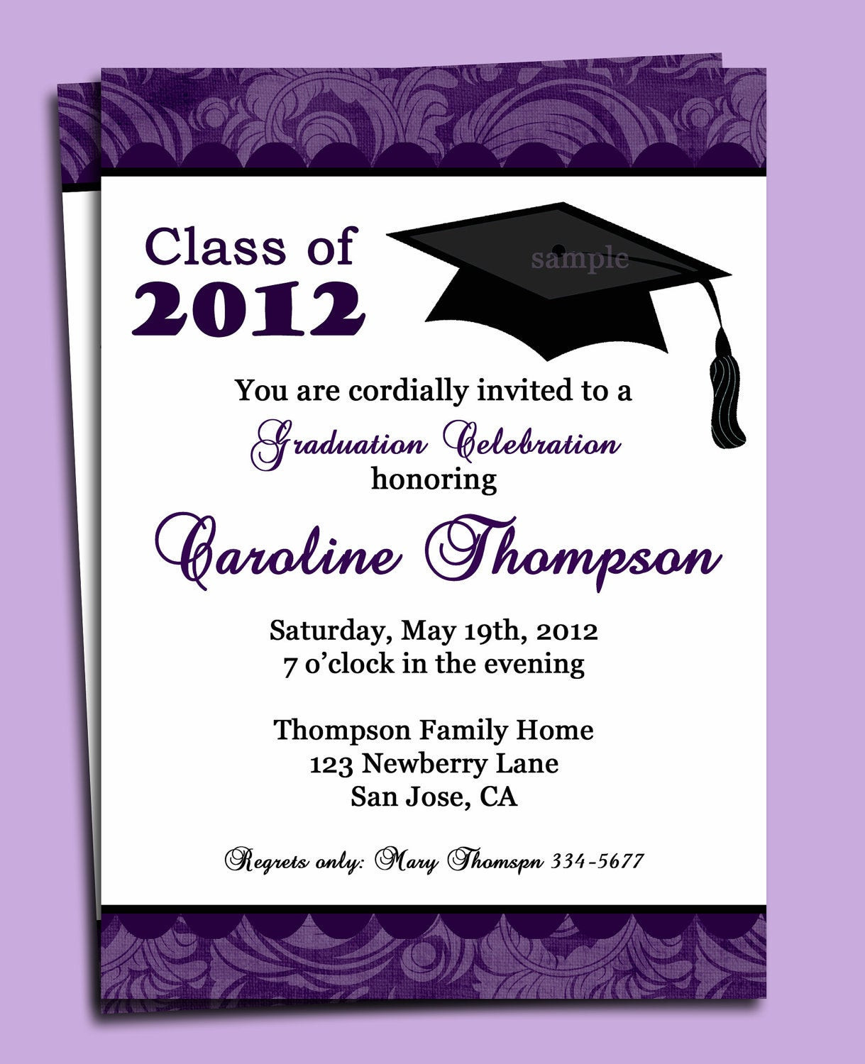 Graduation Party Invitations Ideas
 Graduation Party or Announcement Invitation Printable or