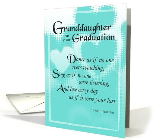 Granddaughter Graduation Quotes
 Granddaughter Graduation card