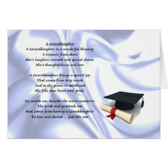 Granddaughter Graduation Quotes
 Graduation Granddaughter Card