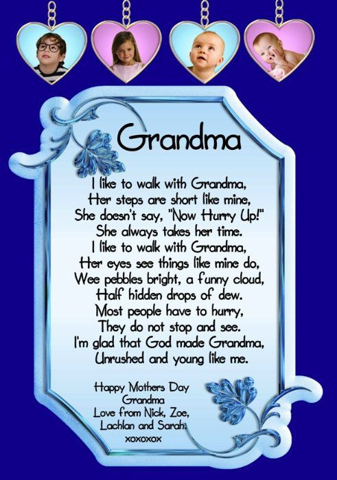 Grandma Mothers Day Quotes
 Mothers Day Poems for Grandma
