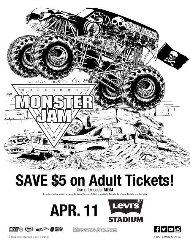 Grave Digger Coloring Pages
 Monster Jam 2015 Is ing Simply Real Moms