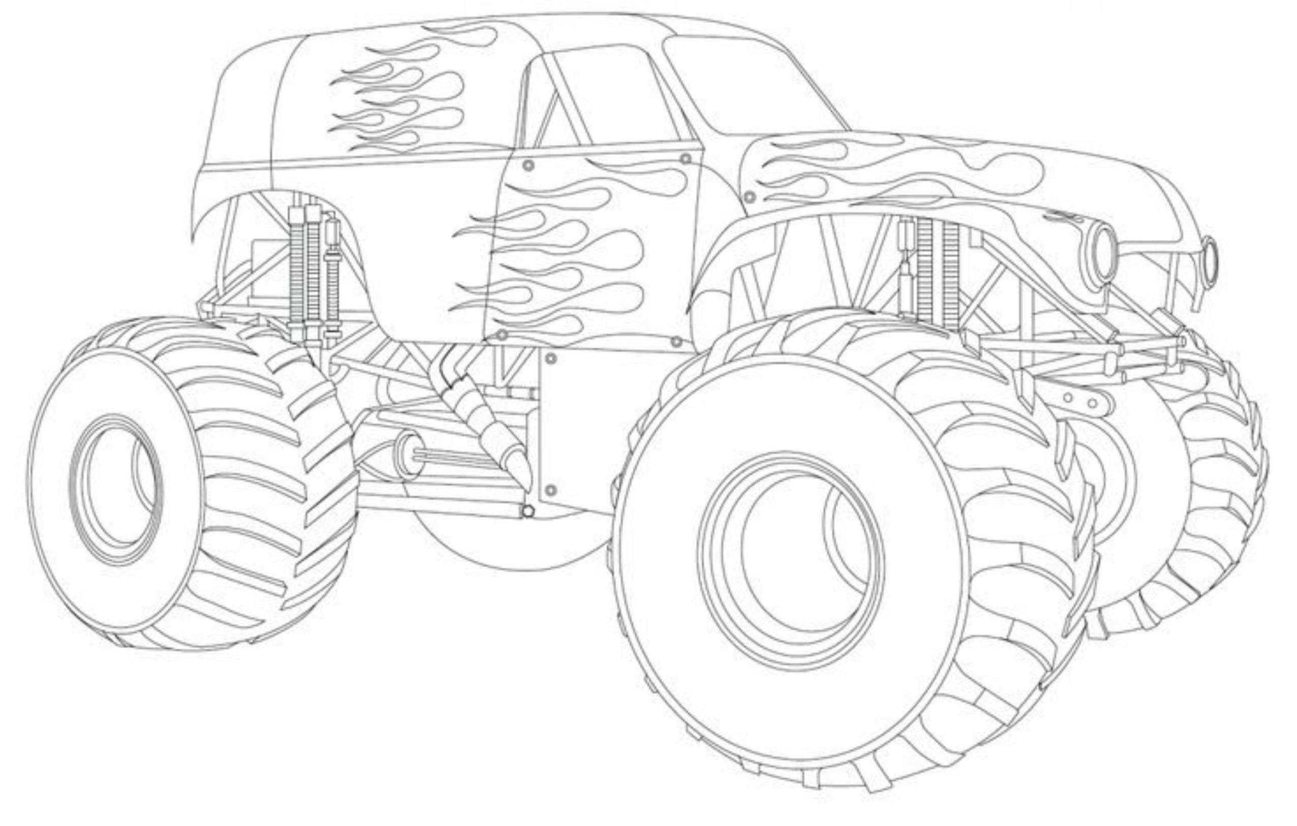 Grave Digger Coloring Pages
 Monster Trucks Coloring Pages coloringsuite