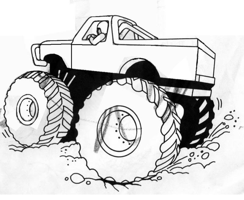 Grave Digger Coloring Pages
 Free Printable Monster Truck Coloring Pages For Kids