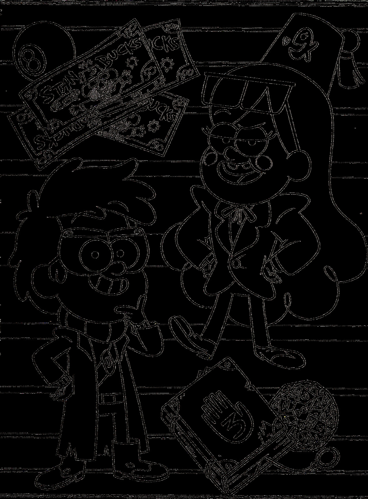 Gravity Falls Coloring Book
 New super cool Graviry Falls coloring pages YouLoveIt