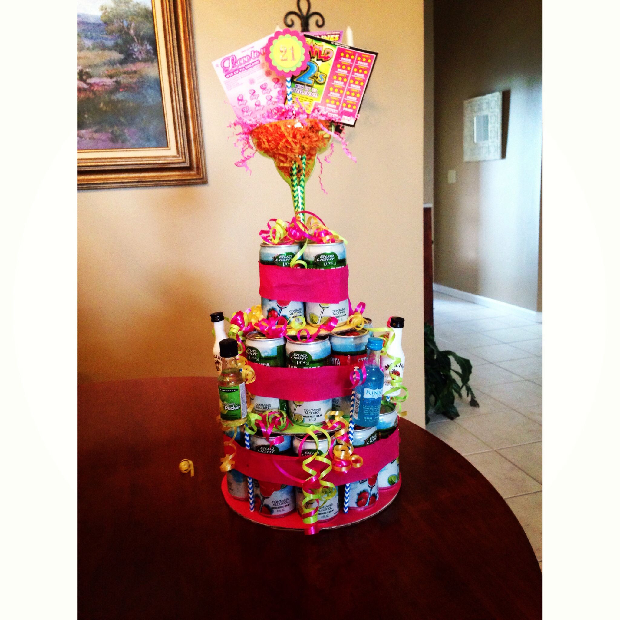Great 21St Birthday Gifts
 21st birthday cake Just add stickers to the top and it s