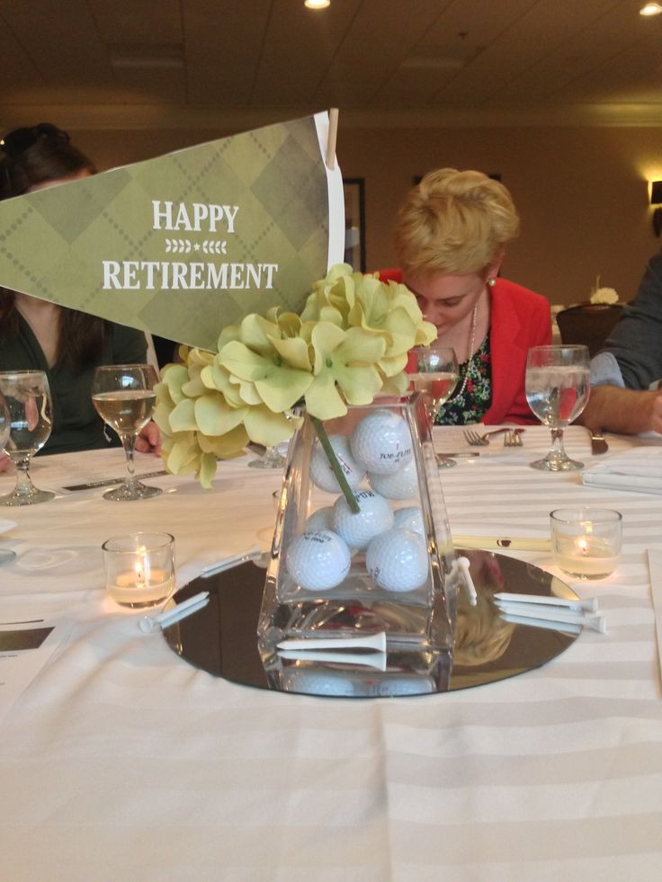Great Retirement Party Ideas
 Retirement party centerpiece Perfect for my golfer