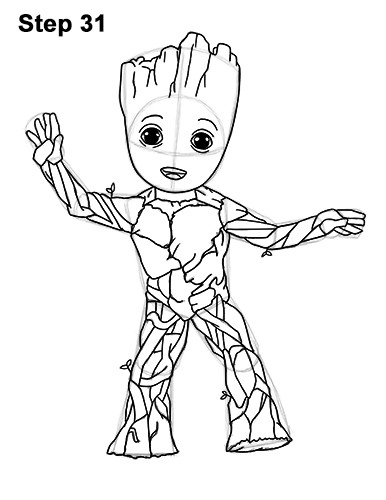 Groot Coloring Pages
 Marvel ics