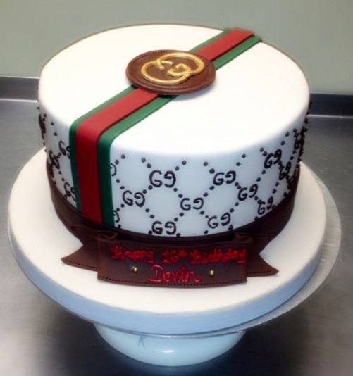 Gucci Birthday Cake
 Gucci Sweet 16 Birthday Cake