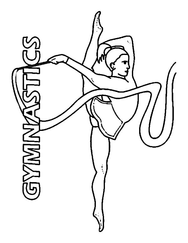 Gymnastics Coloring Pages
 Gymnastics Drawing Easy at GetDrawings