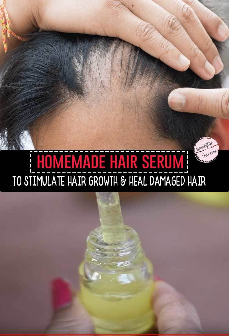 Hair Growth Serum DIY
 Homemade Serum To Stimulate Hair Growth & Heal Damaged