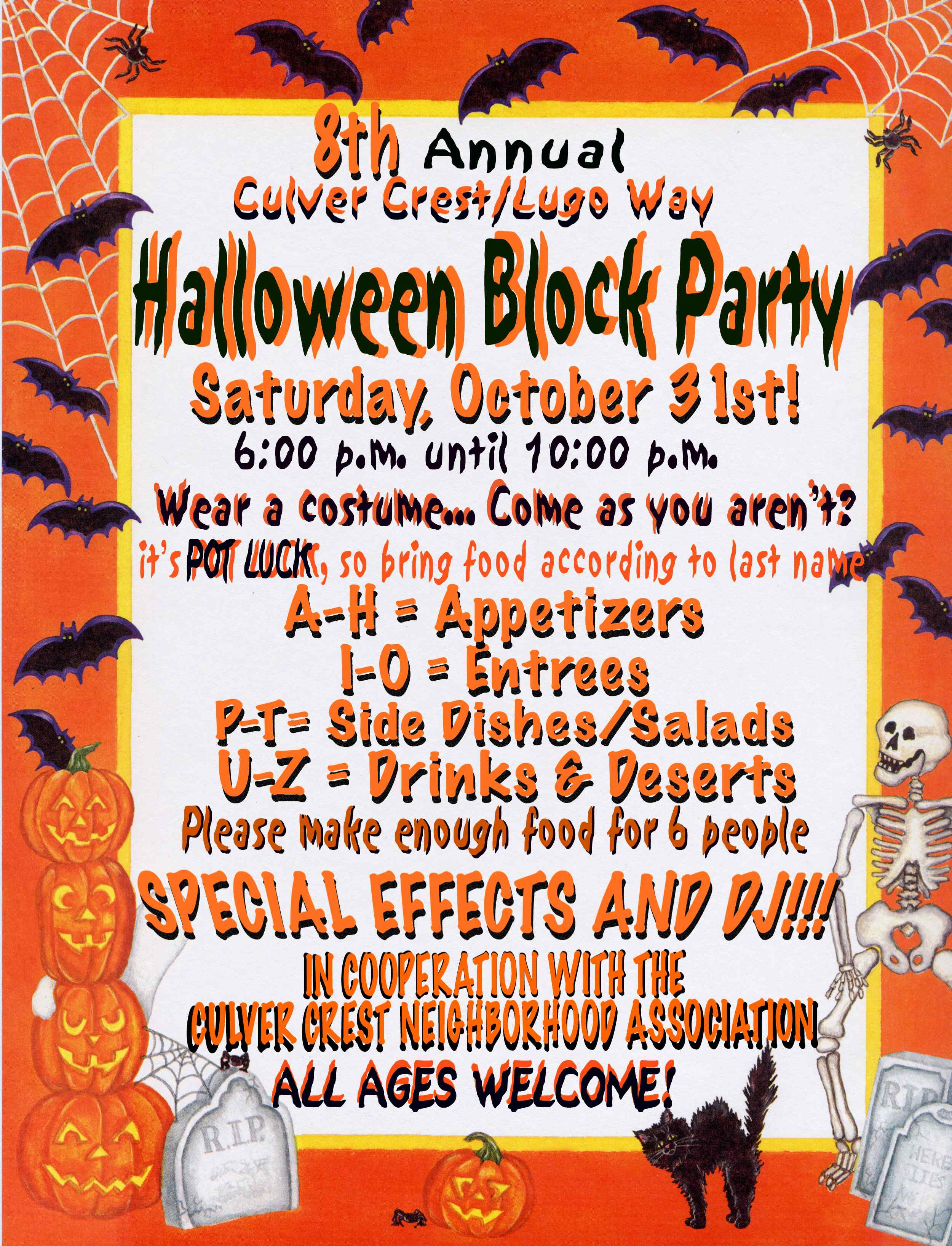 Halloween Block Party Ideas
 October 2009