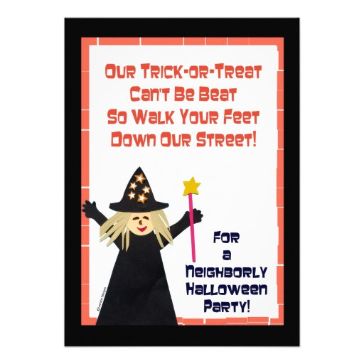 Halloween Block Party Ideas
 Halloween Block Party Invitation