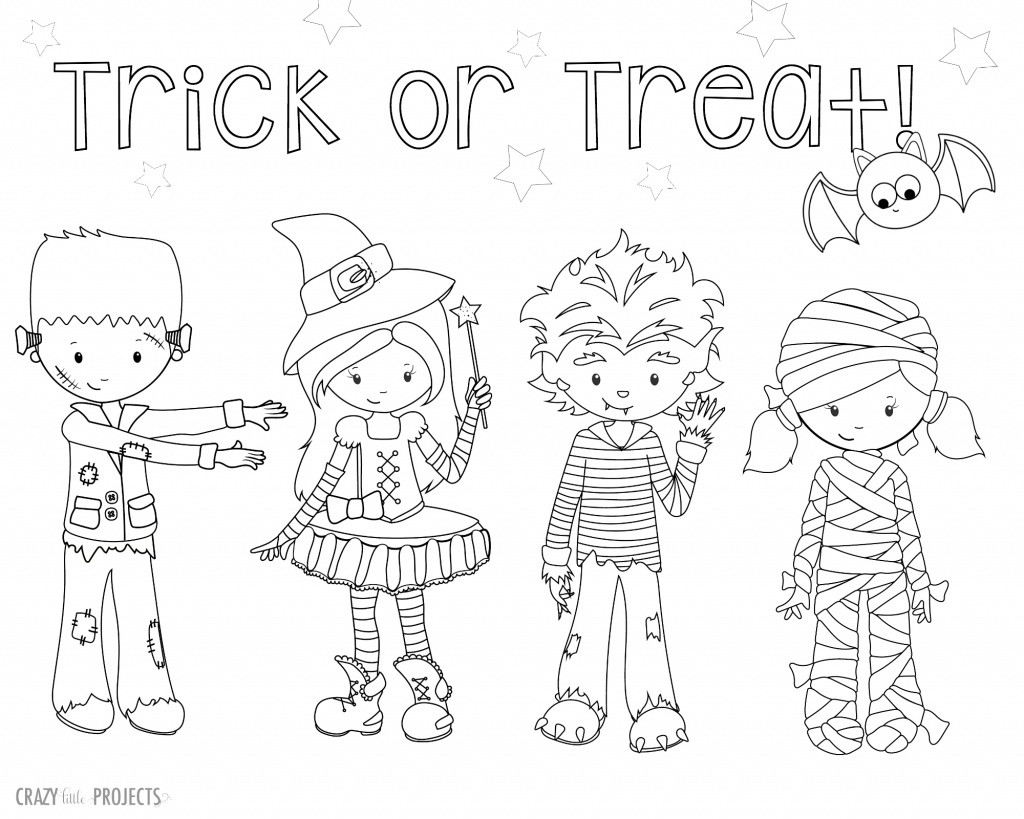 Halloween Fench Coloring Pages For Toddlers
 Cute Free Printable Halloween Coloring Pages Crazy
