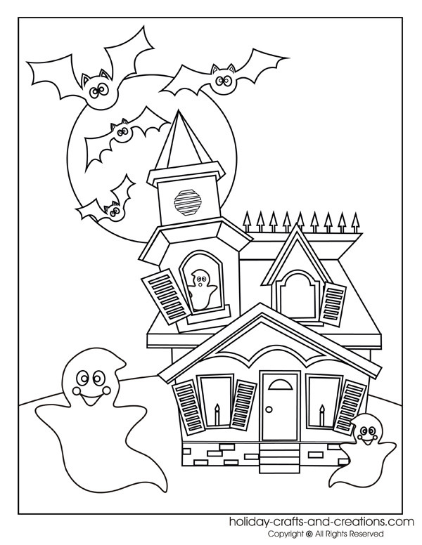 Halloween Fench Coloring Pages For Toddlers
 Free Halloween Printable Decor and Activities For Kids