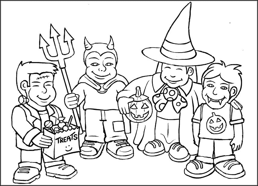 Halloween Fench Coloring Pages For Toddlers
 Halloween Colouring Pages For Kids Free Printables