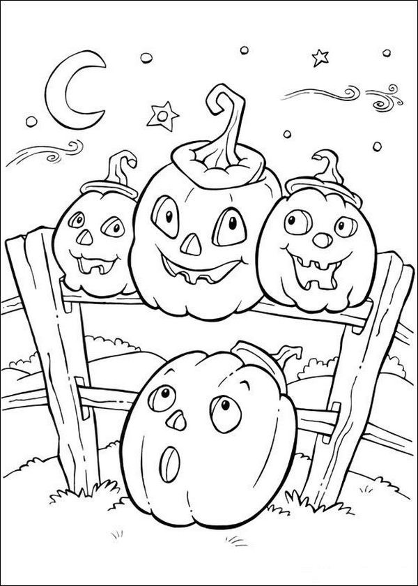 Halloween Fench Coloring Pages For Toddlers
 20 Fun Halloween Coloring Pages for Kids Hative