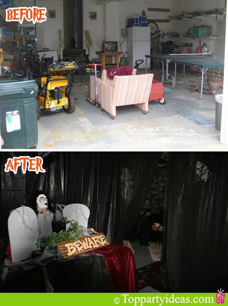 Halloween Garage Party Decorating Ideas
 217 best images about Halloween Garage haunts on Pinterest
