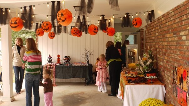 Halloween Garage Party Decorating Ideas
 Our Southern Nest Halloween Birthday Party