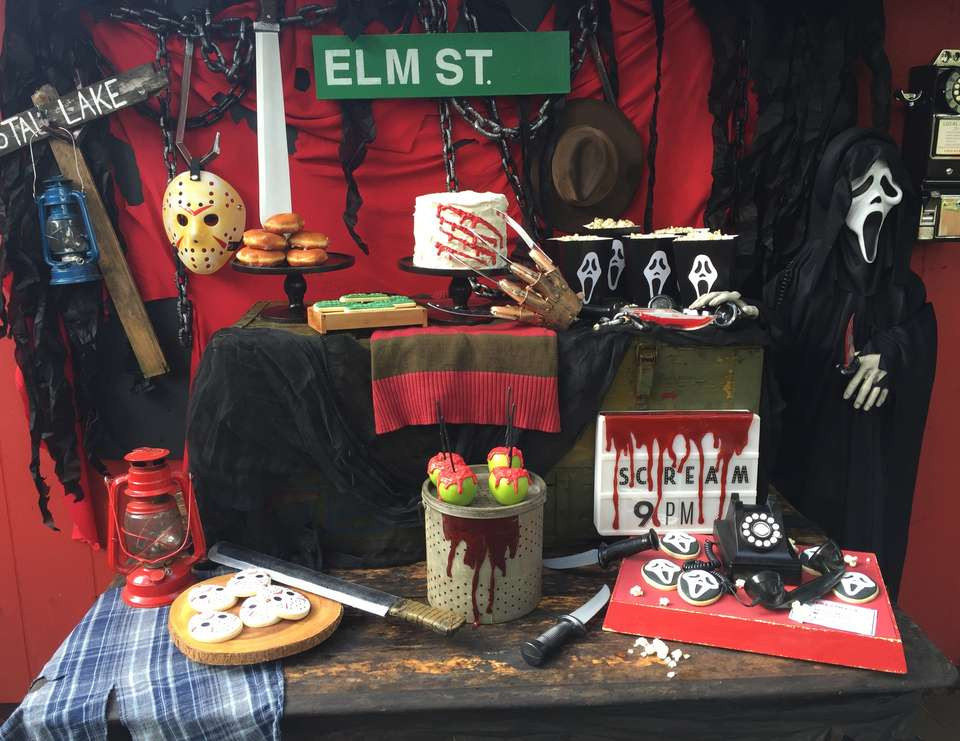 Halloween Movie Party Ideas
 Nightmare on Elm Street Horror Scream Friday the 13th