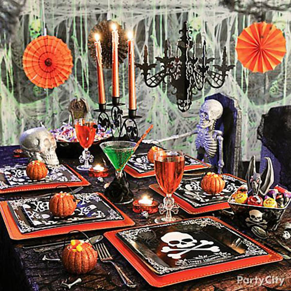 Halloween Party Decorations Ideas For Adults
 Skeleton And Skull Party Ideas B Lovely Events
