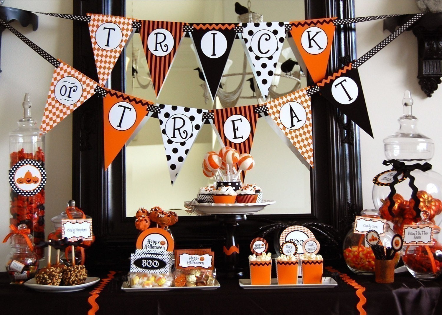 Halloween Party Decorations Ideas
 Halloween Trick or Treat Printable Party INSTANT DOWNLOAD