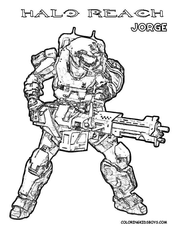 Halo Printable Coloring Pages
 halo coloring pages