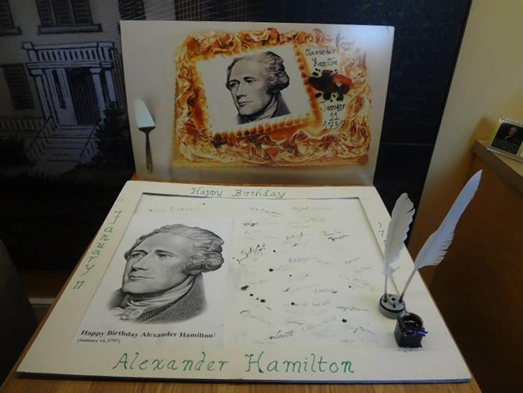 Hamilton Birthday Card
 Birthday events for title character of Broadway s