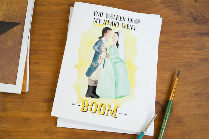 Hamilton Birthday Card
 Hamilton Greeting Card You Walked In and My Heart Went BOOM