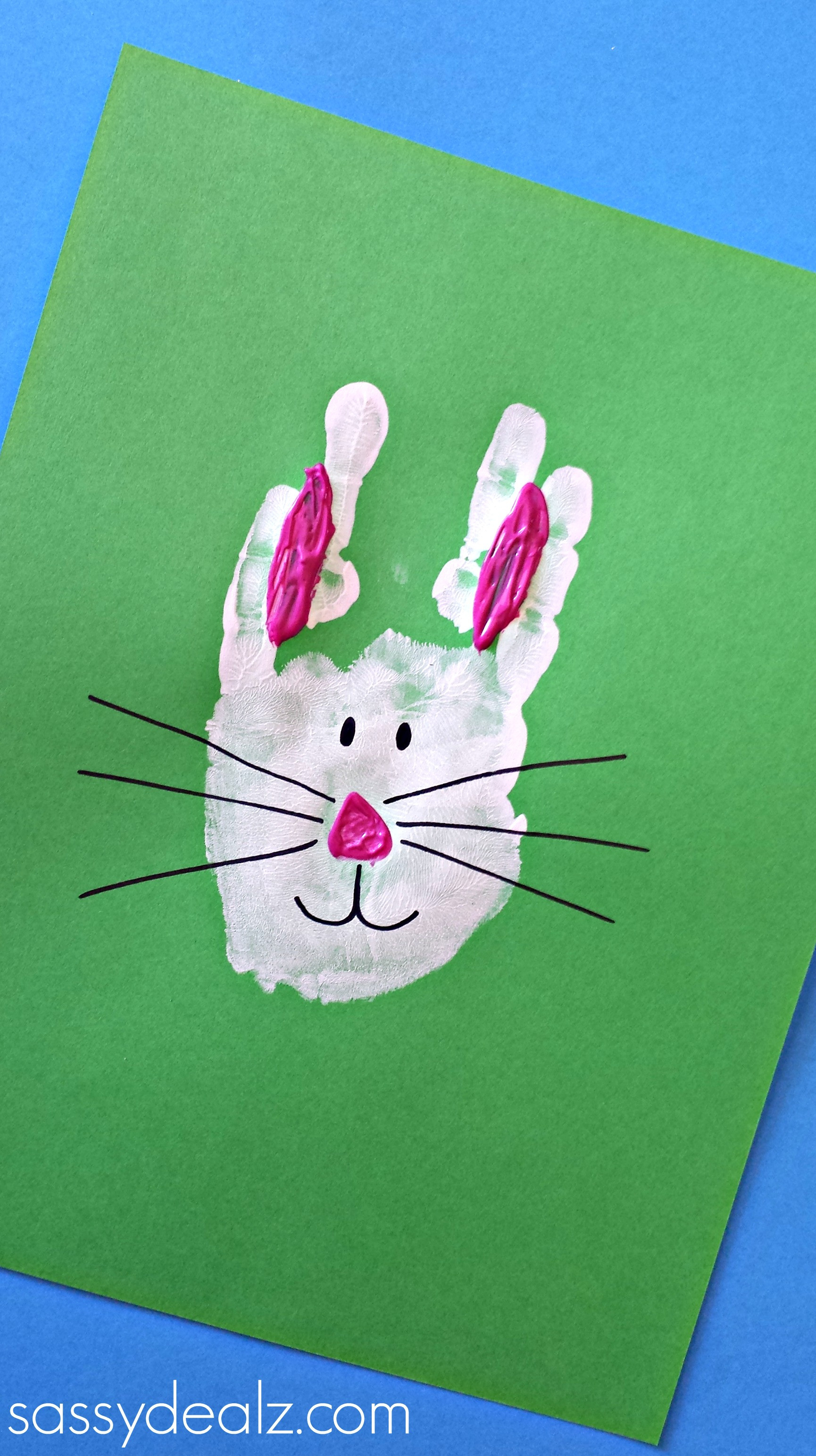 Hand Craft For Kids
 Bunny Rabbit Handprint Craft For Kids Easter Idea