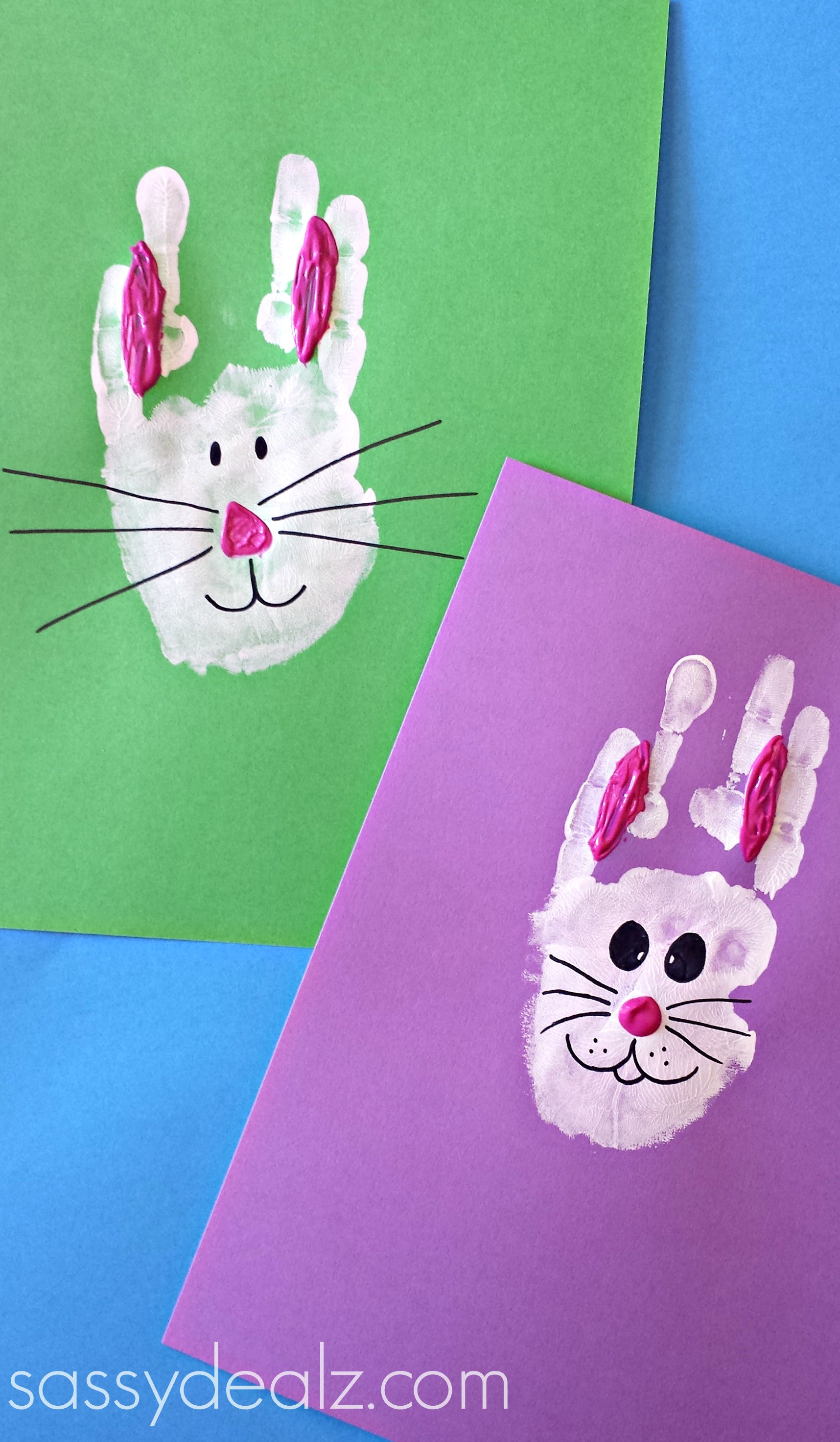 Hand Craft For Kids
 Bunny Rabbit Handprint Craft For Kids Easter Idea