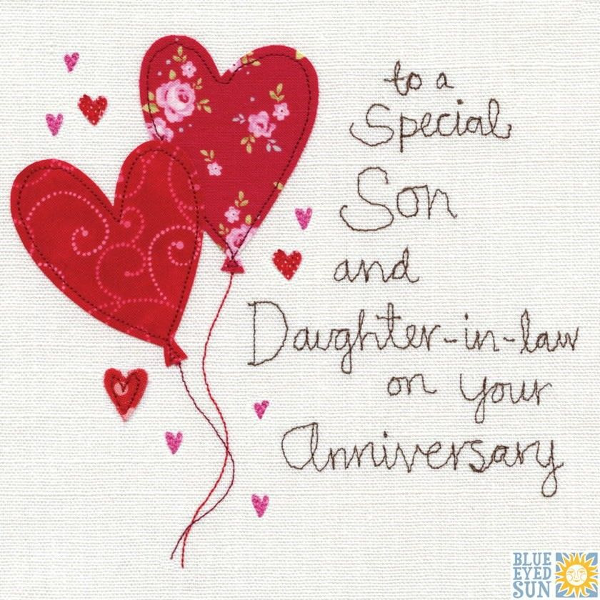 Happy Anniversary Quotes For Daughter And Son In Law
 A Son and Daughter In Law Anniversary Card