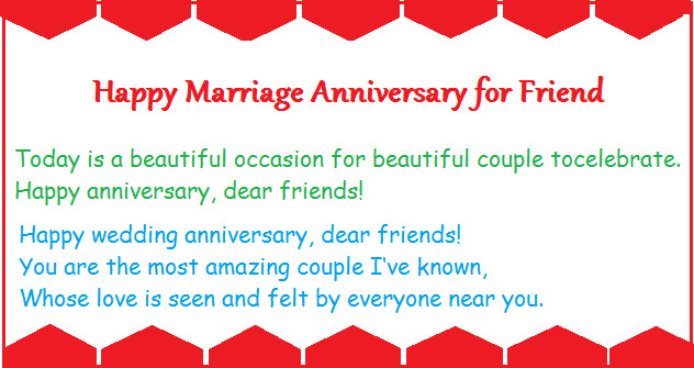Happy Anniversary Quotes For Friends
 Wedding Anniversary Quotes For Friends QuotesGram