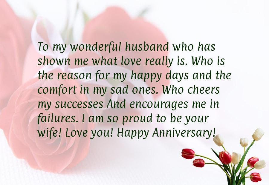 Happy Anniversary Quotes For Wife
 Happy Anniversary To My Husband Quotes