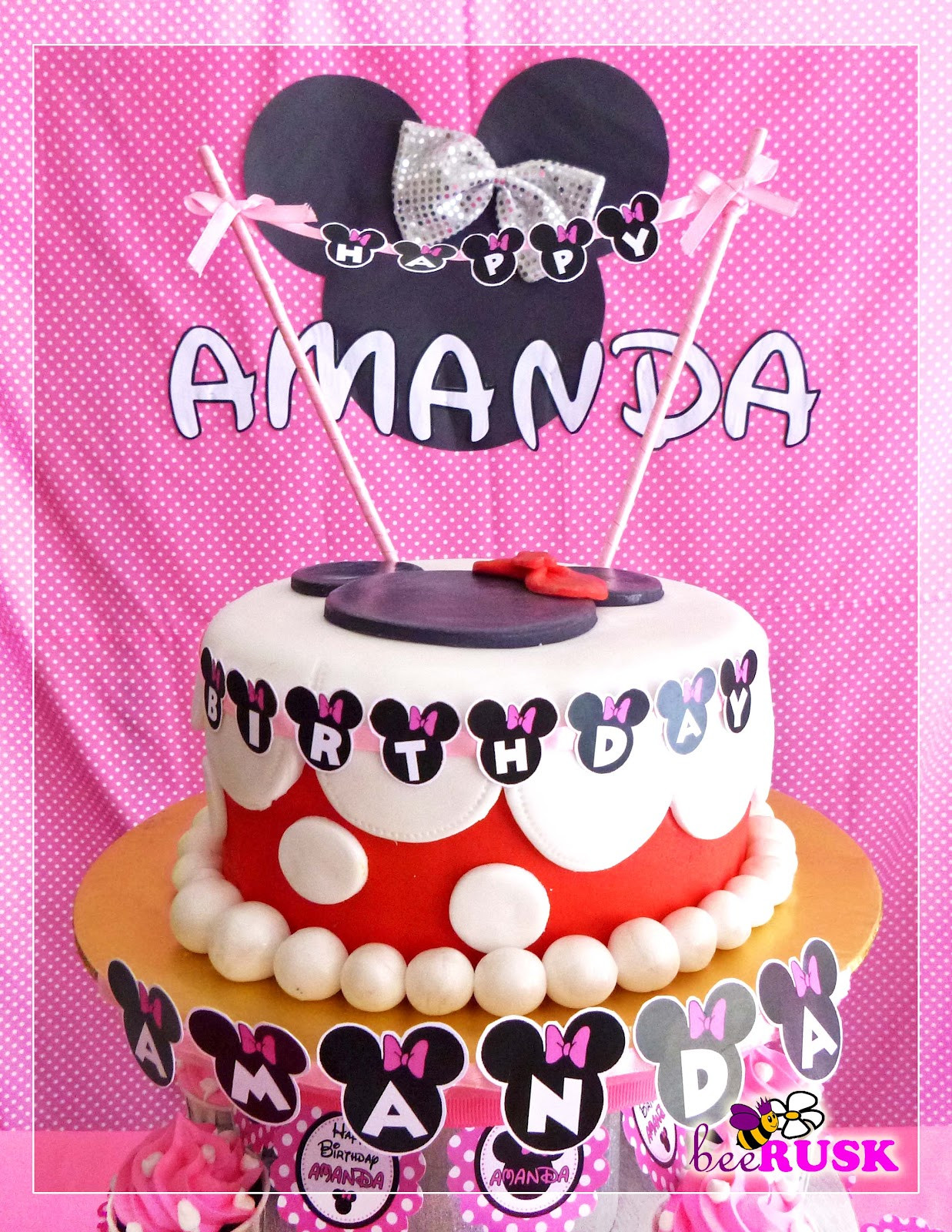 Happy Birthday Amanda Cake
 Sweetie Lil beeRusk July 2012