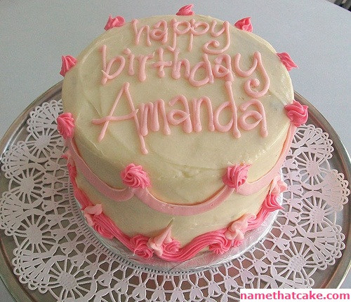 Happy Birthday Amanda Cake
 Name That Cake Send a virtual birthday cake to a friend