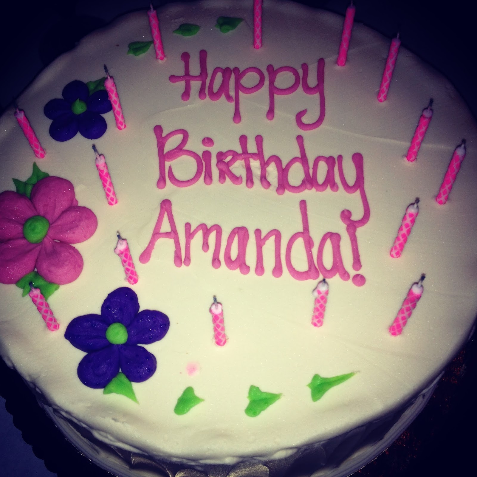 Happy Birthday Amanda Cake
 Birthday Dining Round up