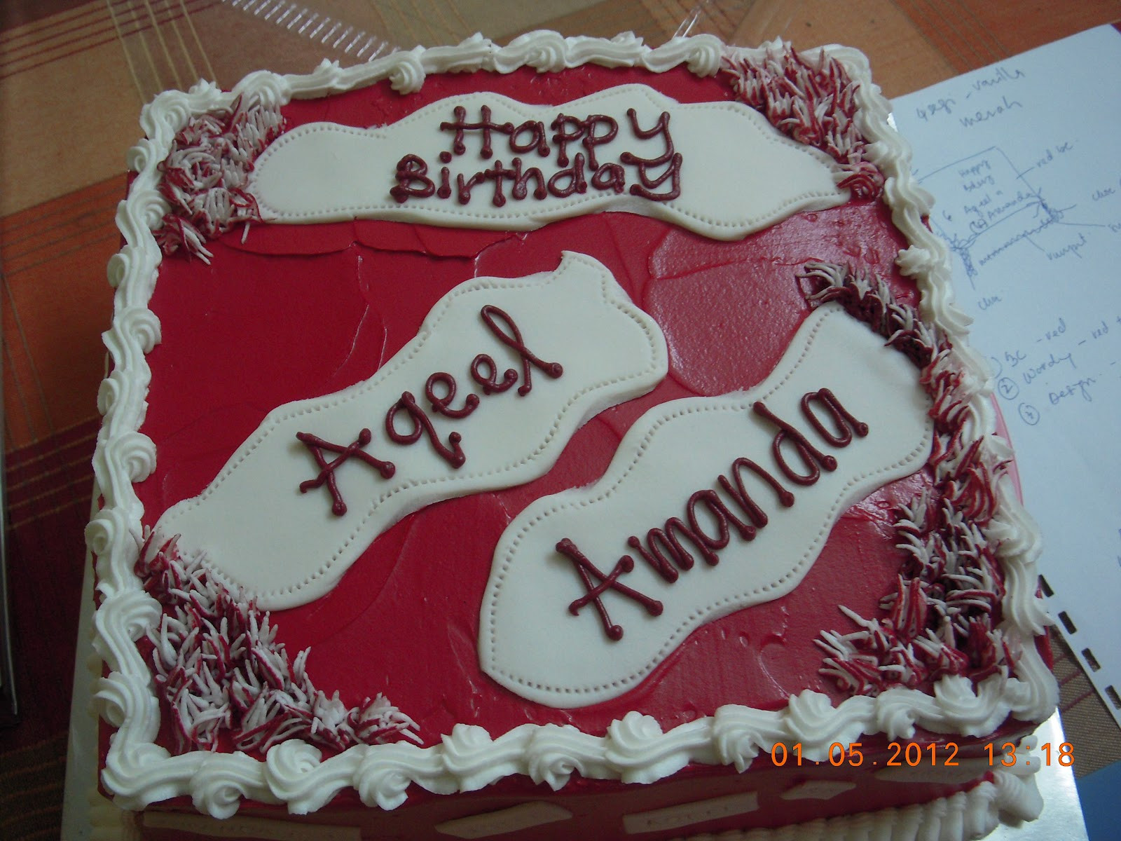 Happy Birthday Amanda Cake
 3N Cakes Happy Birthday Aqeel & Amanda