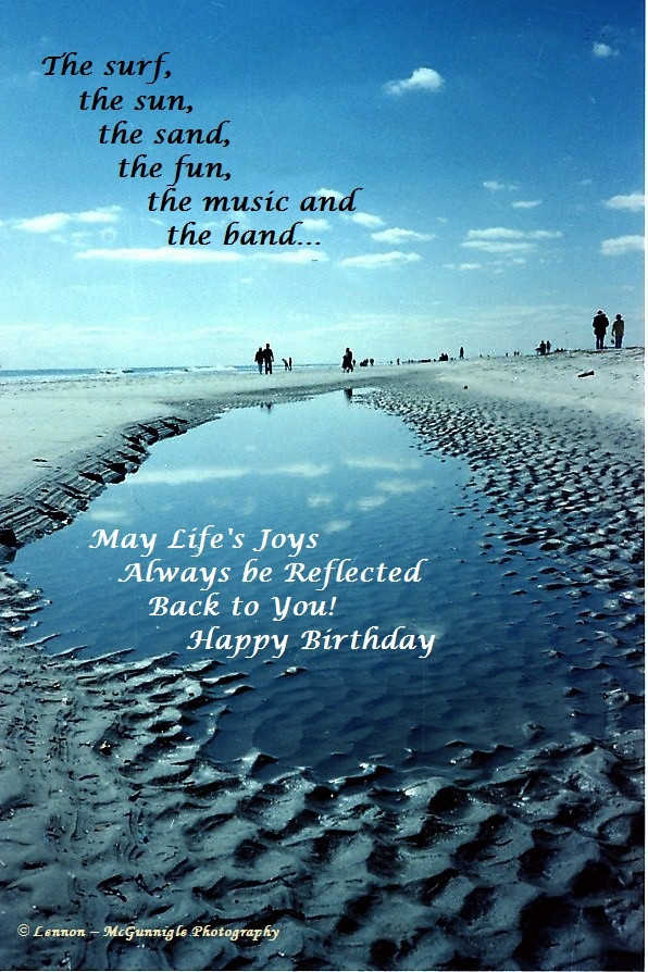 Happy Birthday Beach Quotes
 Birthday Beach Wishes by the Sand graphic Greeting