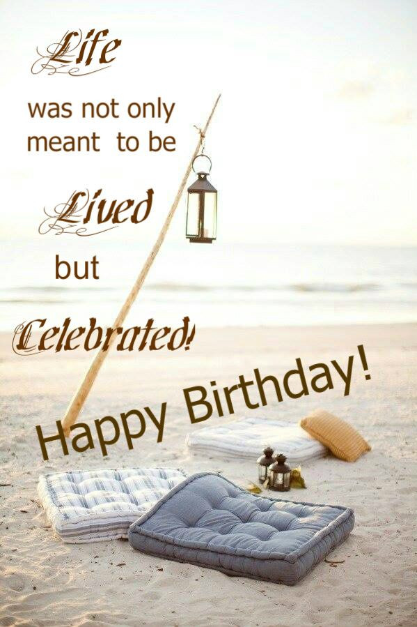 Happy Birthday Beach Quotes
 Happy Birthday Beach Ocean Husband Wife Couple