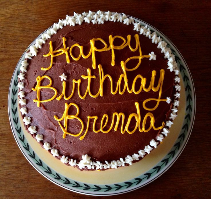 Happy Birthday Brenda Cake
 Brenda Birthday Cakes