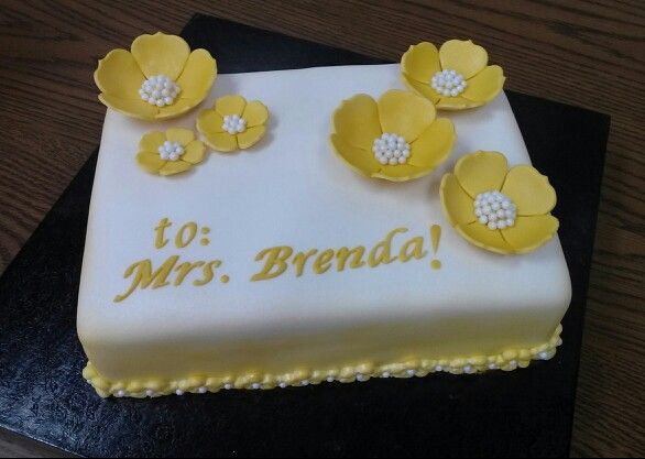 Happy Birthday Brenda Cake
 Flower Mrs Brenda s Birthday Cake
