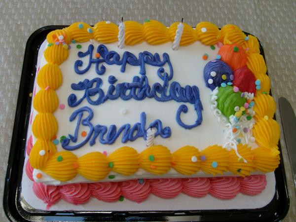 Happy Birthday Brenda Cake
 Brenda Birthday Cakes