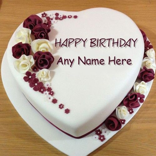 Happy Birthday Cake Pictures With Name
 Create Rose Birthday Cake image with Name editor for your