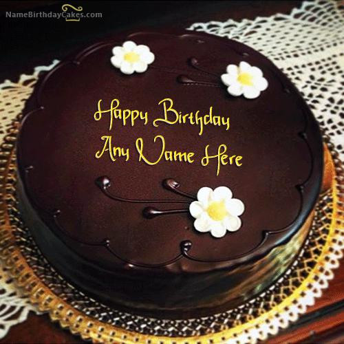 Happy Birthday Cake Pictures With Name
 Amazing Chocolate Birthday Cake With Name