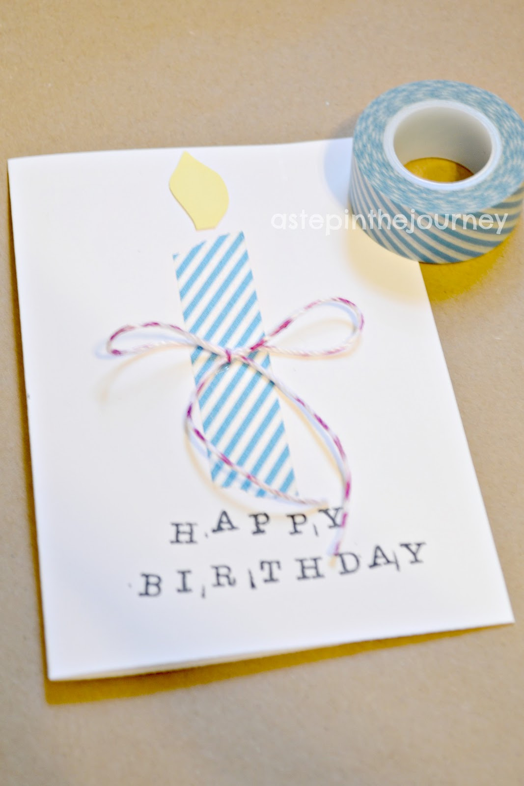 Happy Birthday Card Diy
 Washi Tape Cards