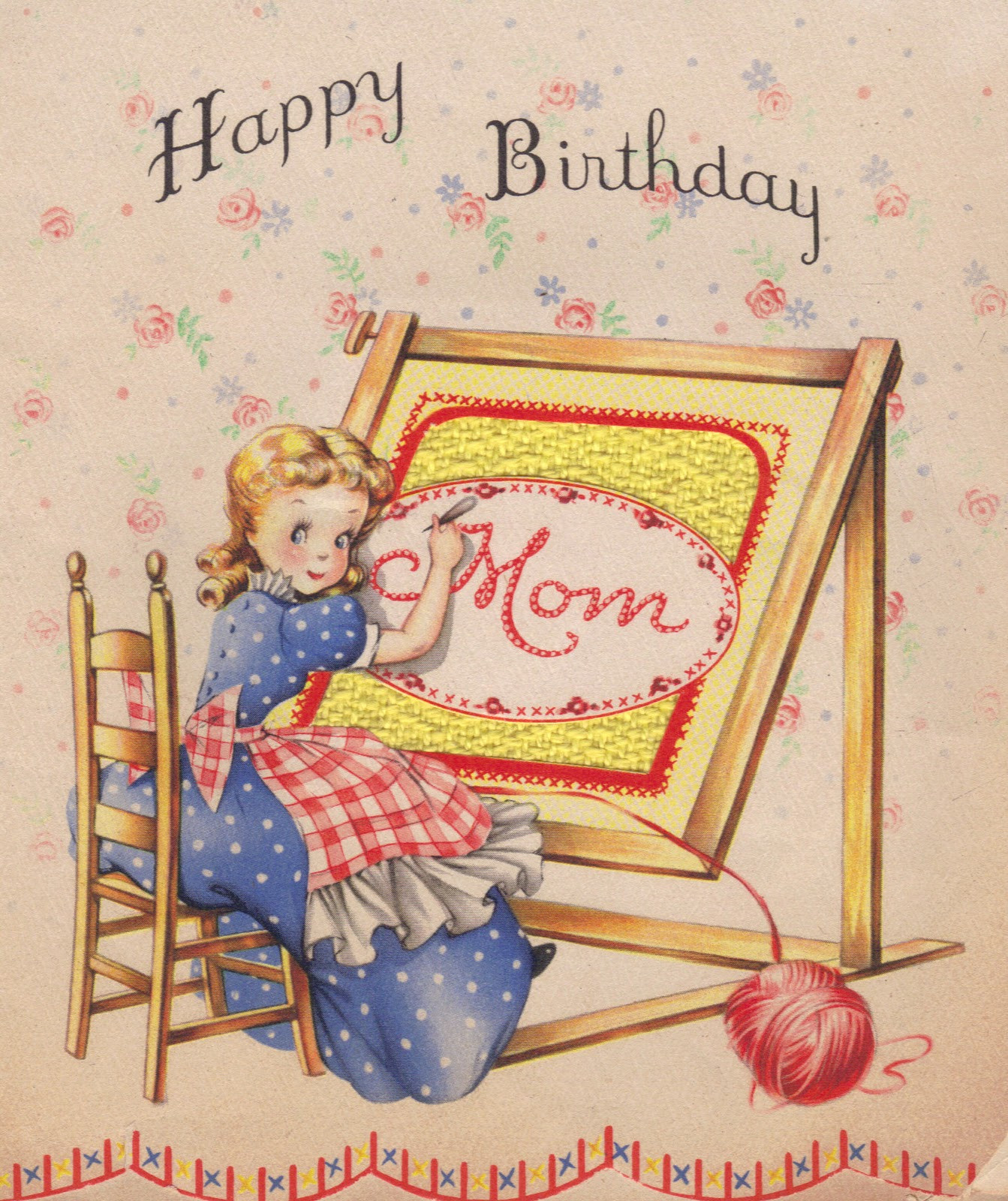 Happy Birthday Card For Mom
 Two Crazy Crafters A Vintage Birthday Card and a Party